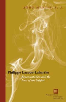 Philippe Lacoue-Labarthe : representation and the loss of the subject