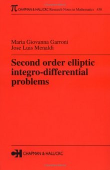 Second-order elliptic integrodifferential problems