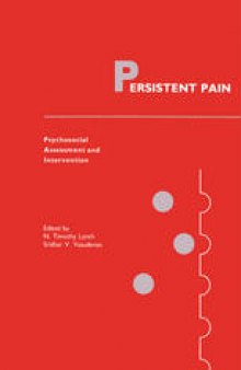 Persistent Pain: Psychosocial Assessment and Intervention