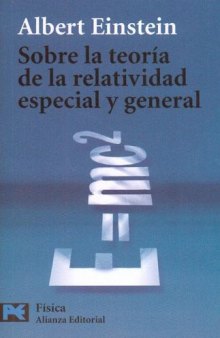 Sobre La Teoria De La Relatividad Especial y General   Relativity: the Special and the General Theory