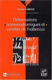 Deformations isomonodromiques et varietes de frobenius