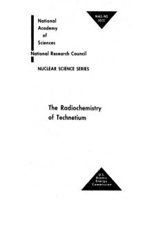 The Radiochemistry of technetium
