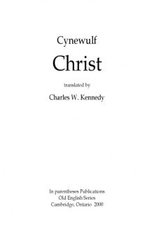 Christ, translated by Charles W. Kennedy