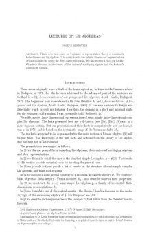 Lectures on Lie Algebras [Lecture notes]