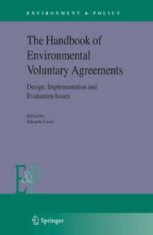 The Handbook of Environmental Voluntary Agreements: Design, Implementation and Evaluation Issues