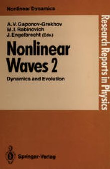 Nonlinear Waves: Dynamics and Evolution