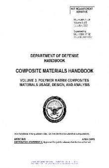 DEPARTMENT OF DEFENSE HANDBOOK COMPOSITE MATERIALS HANDBOOK POLYMER MATRIX COMPOSITES