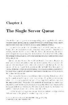The Single Server Queue