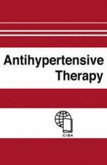 Antihypertensive Therapy: Principles and Practice an International Symposium