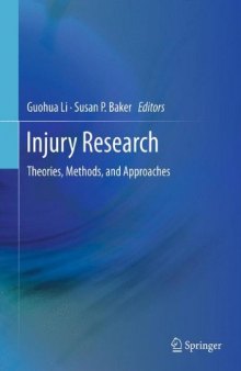 Injury Research: Theories, Methods, and Approaches