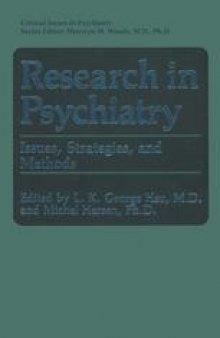 Research in Psychiatry: Issues, Strategies, and Methods