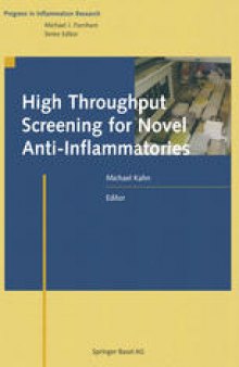 High Throughput Screening for Novel Anti-Inflammatories