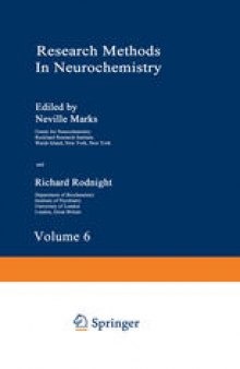 Research Methods in Neurochemistry: Volume 6