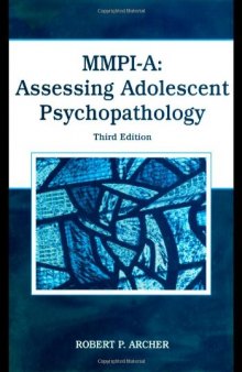 MMPI. A Assessing Adolescent Psychopathology