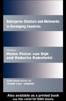 Enterprise Clusters and Networks in Developing Countries (Eadi-Book Series, 20)
