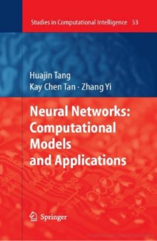 Neural Networks  Computational Models and Applications