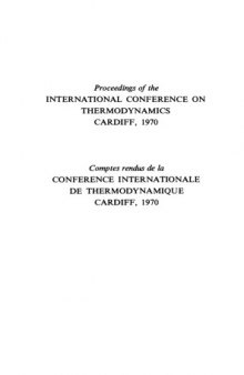 Thermodynamics: Conference Proceedings 