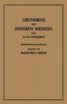 Grundriss der Inneren Medizin