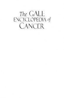 The Gale Encyclopedia of Cancer