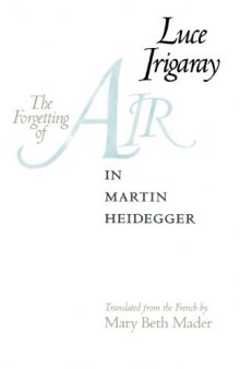 The Forgetting of Air in Martin Heidegger