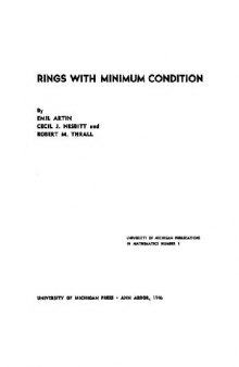 Rings with Minimum Condition 