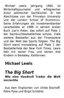 The Big Short: Wie eine Handvoll Trader die Welt verzockte