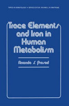 Trace Elements and Iron in Human Metabolism