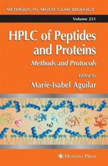 HPLC of Peptides and Proteins, Methods and Protocols