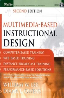 Multimedia-based Instructional Design: Computer-based Training, Web-Based Training, Distance Broadcast