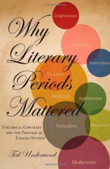 Why literary periods mattered : historical contrast and the prestige of English studies
