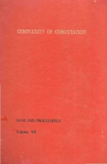 Complexity of Computation 