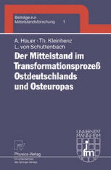 Der Mittelstand im Transformationsprozeß Ostdeutschlands und Osteuropas