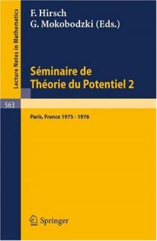 Seminaire de Theorie du Potentiel Paris No 2