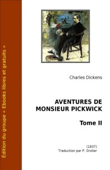 Aventures De Monsieur Pickwick Tome2