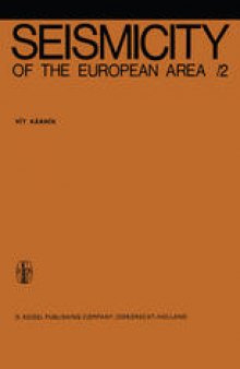 Seismicity of the European Area: Part 2