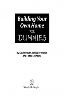 Building Your Own Home For Dummies 