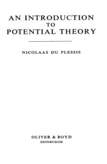 Introduction to Potential Theory 