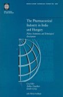 The pharmaceutical industry in India and Hungary: policies, institutions, and technological development, Volumes 23-392