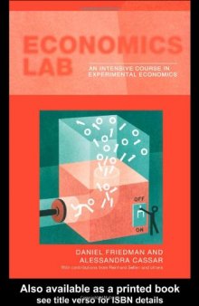 Economics Lab (Routledge Advances in Experimental & Computable Economics)