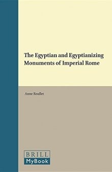 The Egyptian and Egyptianizing Monuments of Imperial Rome