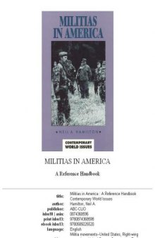 Militias in America: a reference handbook