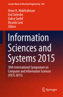 Information Sciences and Systems 2015: 30th International Symposium on Computer and Information Sciences (ISCIS 2015)