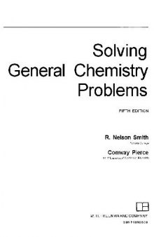 Solving General Chemistry Problems - Nelson Smith