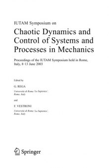 Chaotic Dynamics and Control of Systems and Processes in Mechanics