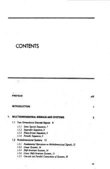 Multidimensional Digital Signal Processing