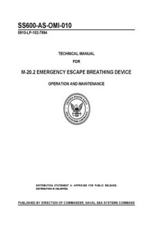 M-20.2 Emergency Escape Breathing Device (operators, maintenance)