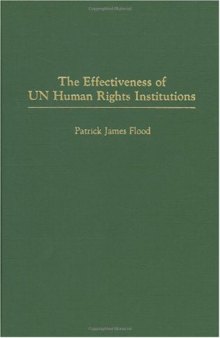 The Effectiveness of UN Human Rights Institutions