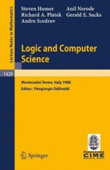 Logic and computer science: lectures given at the 1st session of the Centro internazionale matematico estivo