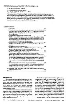 Statistical physics of liquid-crystalline polymers