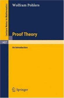 Proof Theory. An Introduction